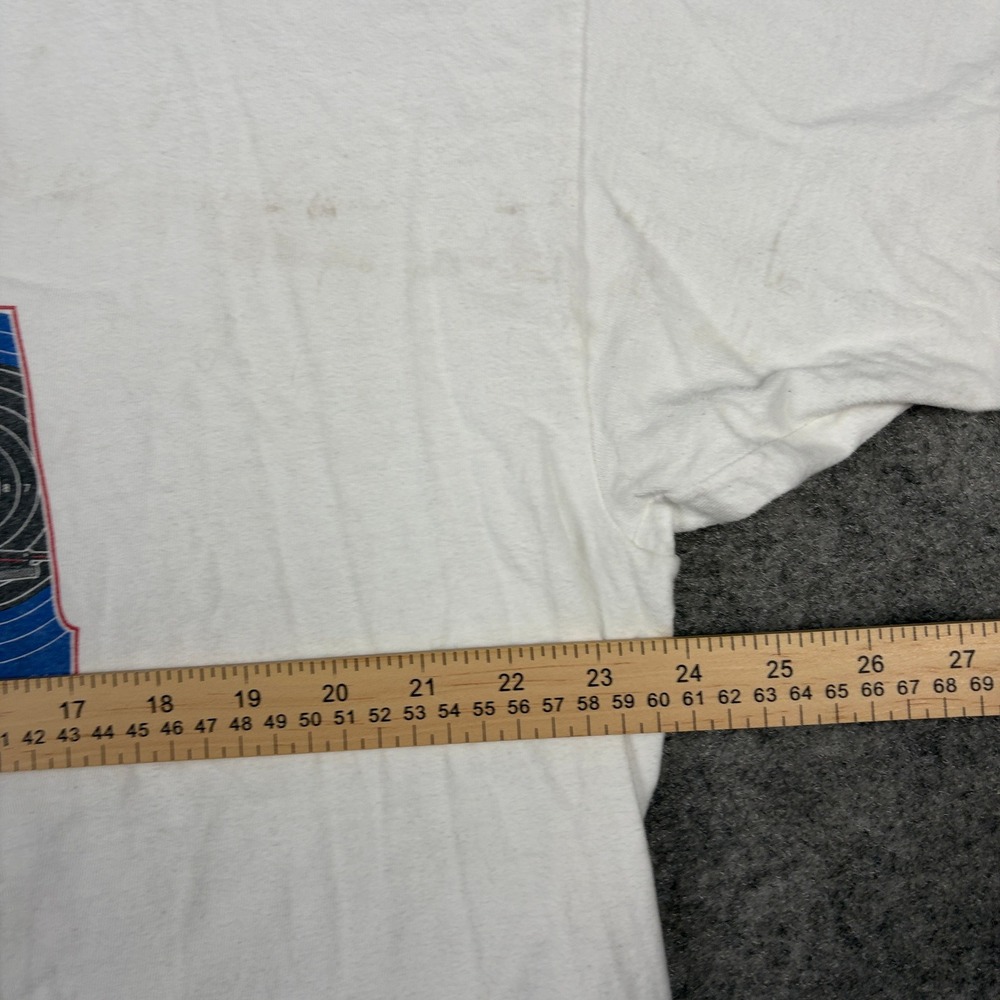 USA Shooting Sports T-Shirt Mens XXL White 80s Graphic Vintage 90s Beefy-T Retro - Picture 9 of 15